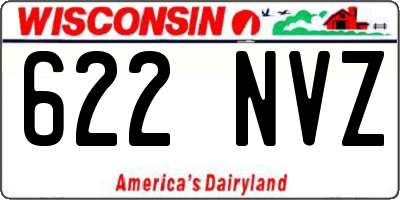WI license plate 622NVZ