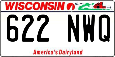 WI license plate 622NWQ