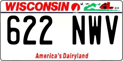 WI license plate 622NWV