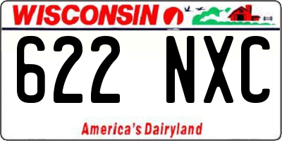 WI license plate 622NXC