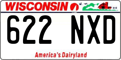 WI license plate 622NXD