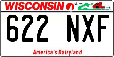 WI license plate 622NXF