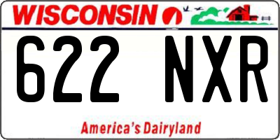 WI license plate 622NXR