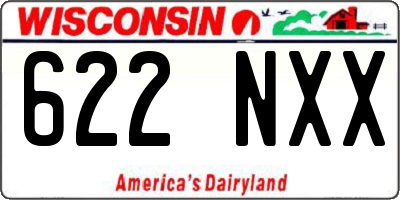 WI license plate 622NXX