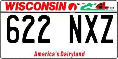 WI license plate 622NXZ
