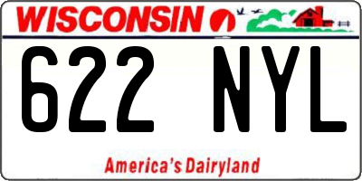 WI license plate 622NYL