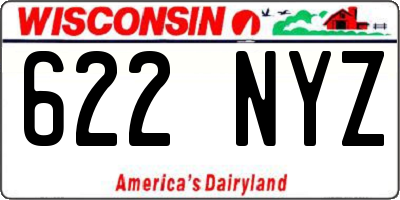 WI license plate 622NYZ