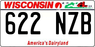 WI license plate 622NZB
