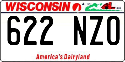 WI license plate 622NZO