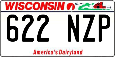 WI license plate 622NZP