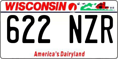 WI license plate 622NZR