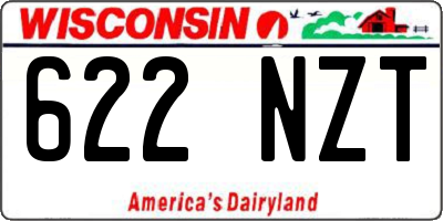WI license plate 622NZT