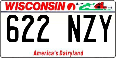 WI license plate 622NZY