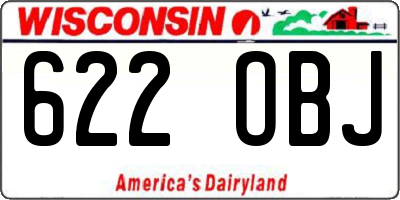 WI license plate 622OBJ