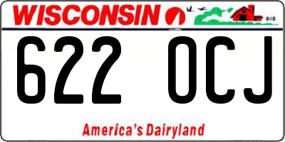 WI license plate 622OCJ