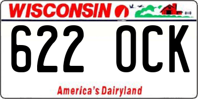 WI license plate 622OCK