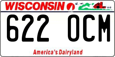 WI license plate 622OCM