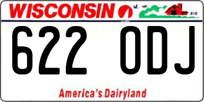 WI license plate 622ODJ