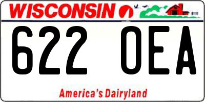 WI license plate 622OEA