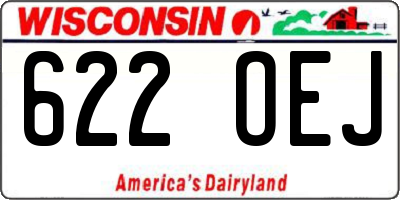 WI license plate 622OEJ