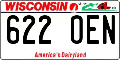 WI license plate 622OEN