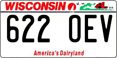 WI license plate 622OEV