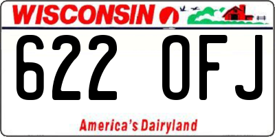 WI license plate 622OFJ