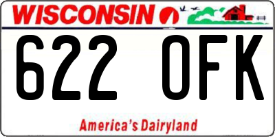 WI license plate 622OFK
