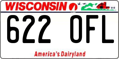WI license plate 622OFL