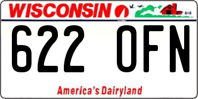 WI license plate 622OFN