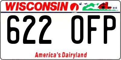 WI license plate 622OFP