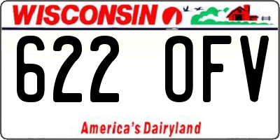 WI license plate 622OFV