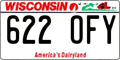 WI license plate 622OFY