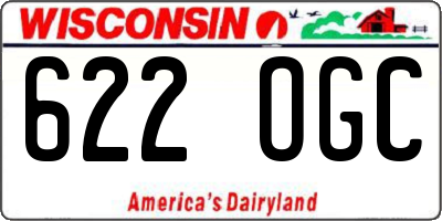 WI license plate 622OGC