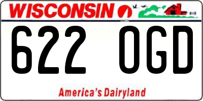 WI license plate 622OGD