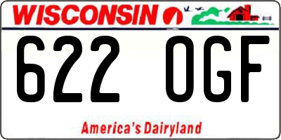 WI license plate 622OGF