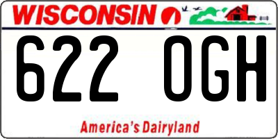 WI license plate 622OGH