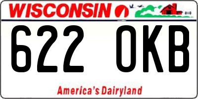 WI license plate 622OKB