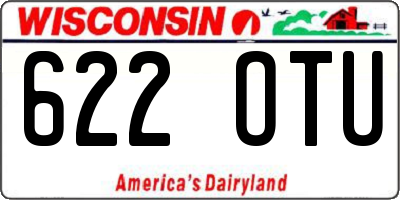 WI license plate 622OTU