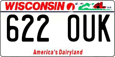 WI license plate 622OUK