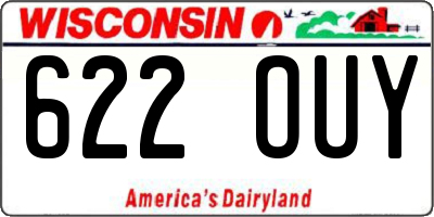 WI license plate 622OUY