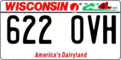 WI license plate 622OVH