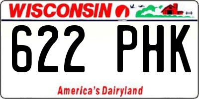 WI license plate 622PHK