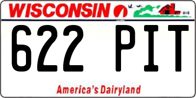 WI license plate 622PIT