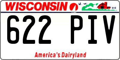 WI license plate 622PIV