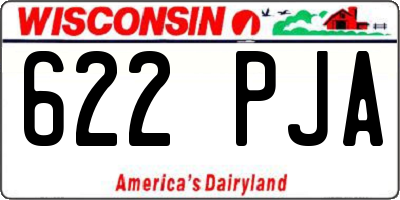 WI license plate 622PJA