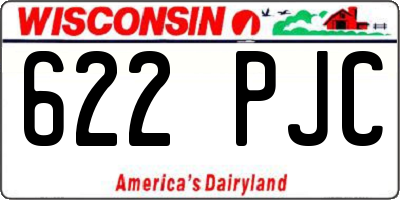 WI license plate 622PJC