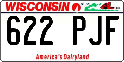 WI license plate 622PJF