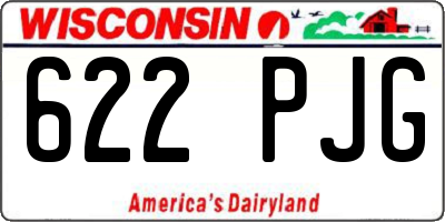 WI license plate 622PJG
