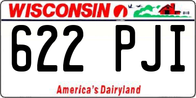 WI license plate 622PJI